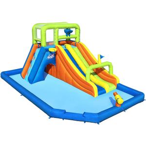 H2OGO! Wild Tide Kids Inflatable Water Park | Inflatable Slide and Pool