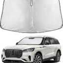 EcoNour Windshield Sunshade Compatible for Lincoln Aviator 2020-2024 2025 2026, Sun Visor for Front Windshield & Window Sun Shade Cover, UV Heat Blocker & Protector, Car Accessories