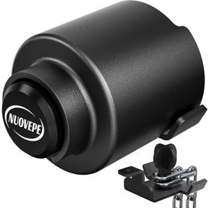 Trailer Lock Fits 2 5/16 Inch Couplers, Secures Safety Chains Anti-Theft Ball Hitch Lock, Pry-Resistant & Heavy-Duty Trailer Hitch Locks for RV | Cargo | Camper | Dump Trailer (Black)