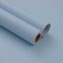 Light Blue Faux Grasscloth Wallpaper Peel and Stick Linen Textured 24"x394" Upgraded Thick Self-Adhesive Waterproof Neutral Decorative Contact Paper Vinyl Film Roll for Wall Bedroom Kitchen