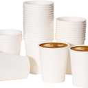 RACETOP 1000 pack 8 oz Paper Coffee Cups Disposable, Hot Coffee Cups 8oz, Office Coffee Cup (8 oz 1000 pack) (white, 1000)