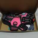 PoyPet No Pull Dog Harness, No Choke Front Lead Dog Reflective Harness, Adjustable Soft Padded Pet Vest with Easy Control Handle for Small to Large Dogs (Pink, Medium)