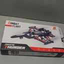 BEZGAR RC Plane | 2.4GHZ Remote Control Airplane, Mini Stunt Plane Helicopter, 360° Flip Fighter Jet Toy with Colorful LED Navigation Lights Blue, Toys for ages 8-13