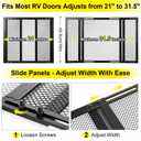 Gisafai 24 Inch RV Screen Door Protector for Dogs, Camper Entry Guard