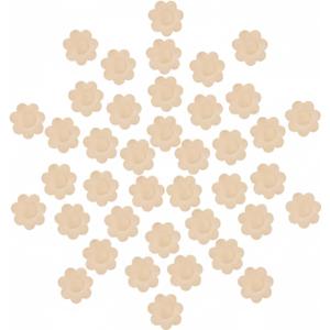 SATINIOR 50 Pairs (100 Pieces) Nipple Covers Disposable Pasties Breast Covers Self Adhesive No Show Bra for Women
