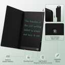 LCD Writing Tablet for Adults: 6.5 Inch with Leather Case Full Screen Reusable Digital Notepad Portable Use for Office Study Teaching