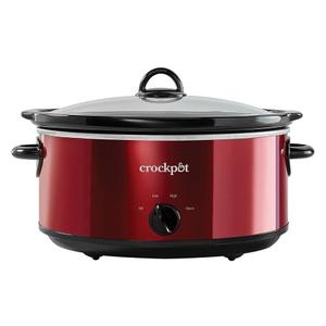 Crock-Pot Large Capacity Versatile Electric Food Slow Cooker Home Cooking Kitchen Appliance with Removable Ceramic Bowl, Red Crock-Pot Large Capacity Versatile Electric Food Slow Cooker Home Cooking Kitchen Appliance with Removable Ceramic Bowl, Red