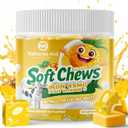 Chewable Iron Supplement for Women & Men and Kids - Pineapple Flavor, Iron Vitamin C Soft Chew for Max Absorption, Iron as Ferrous Fumarate, Ideal for Iron Deficiency, 2 Month Supply