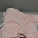 BEDELITE Fleece Decorative Blanket - 3D Jacquard Pink Throw Blankets for Women's Couch & Bed, Soft and Cozy Warm Plush Fluffy Blanket, Cute Birthday Gift for Women, 50x60 Inches