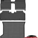 ANBINGO Floor Mats & Cargo Liner for KIA EV6 2022-2024, GT/GT-Line, All Weather Floor Liner for EV6, 2022 2023 2024 EV6 Car Mats Accessories-Black
