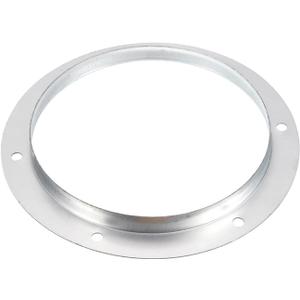 PATIKIL 8" Duct Connector Flange, Metal Straight Pipe Exhaust Flange Duct Mounting Plate for Heating Cooling Ventilation HVAC System, Galvanized Steel