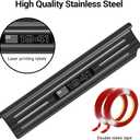 Upgraded American US Flag Door Sill Guards for Jeep Wrangler JL JLU 2018-2025 2026 & Gladiator JT 2020-2026 Accessories Stainless Steel Front Rear Entry Guard (US Flag Brushed Black 4-Door)