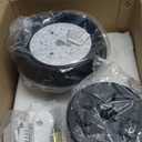 Ceiling Fans with Lights, 46 Inch Low Profile Ceiling Fan with Light and Remote Control, Flush Mount 6 Speeds Reversible Ceiling Fan, Dimmable Noiseless Ceiling Fans for Bedroom, Brown