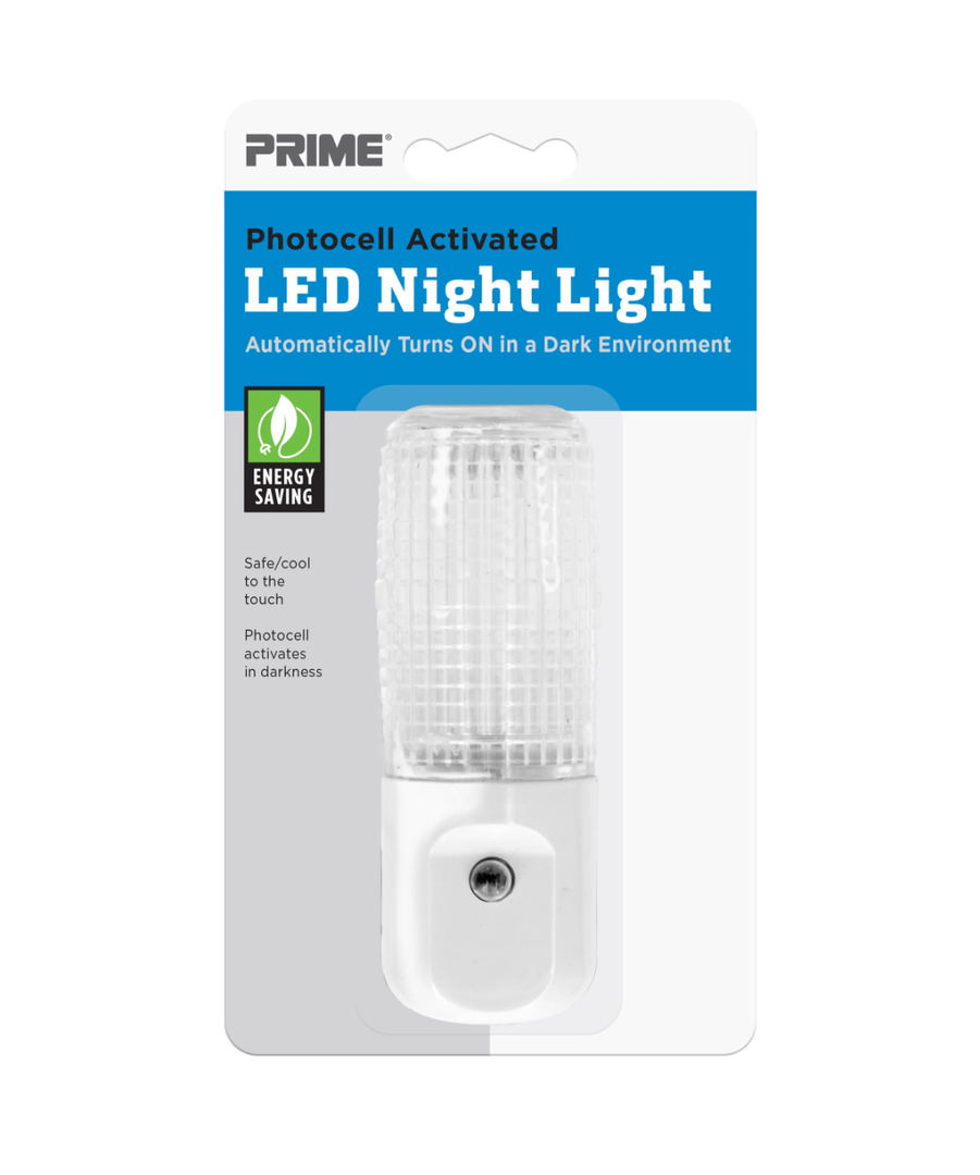 Prime Wire & Cable NLAE33 Automatic LED Night Light White LED, 1-Pack