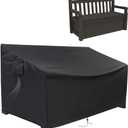 Outdoor Storage Bench Cover, Protective Cover for Keter Bench Deck Box 70 Gallon, Waterproof Covers for Patio Benchs/Seating Storage Cabinet