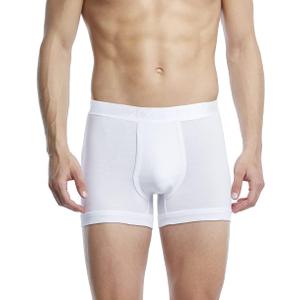 2(X)IST mens Pima Cotton Boxer Briefs (Small, White)