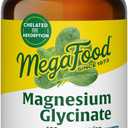 MegaFood Magnesium Glycinate 500mg, Normal Sleep & Stress, 120 Capsules, BB: JAN/2028