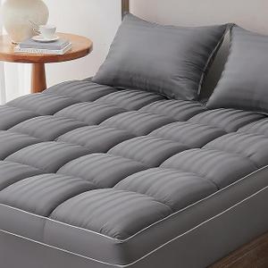 TopTopper Queen Size Mattress Topper, Extra Thick Cooling Mattress Topper for Back Pain, Breathable Mattress Topper with 8-21 Inch Deep Pocket, 5D Snow Down Alternative Plush Pillow Top