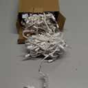 Lomotech Christmas Icicle Lights, 35Ft 54 Drops 300 Count Incandescent Connectable Waterproof Lights for Holiday Decorations (White Wire, Warm)