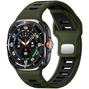 Odbeai Sport Band for Galaxy Watch Ultra Bands(2025/2024),Compatible with Samsung Watch Ultra Band,Soft Silicone Breathable Waterproof Loop Replacement Strap for Galaxy Ultra Watch Band 47mm for Men