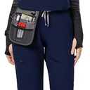 Uniforms World Track Scrubs Set for Women  Classic fit Top & Straight Pants, Yoga Waistband, 9 Pockets, Anti-Wrinkle (Large, Navy Blue)