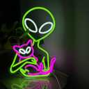 Alien Neon Signs Alien LED Light Alien Cat Neon Light Cat Neon Sign Aesthetic Room Decor Nursery LED Sign Custom Neon Sign UFO Neon Sign