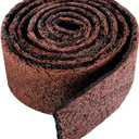 Adnee 140'' x 5.5" Double Sided Rubber Mulch Roll,2 Colors in 1 Recycled Rubber Mulch Walkway,Permanent Garden Edging Barrier Mat for Landscaping,Plants,Vegetables and Flowers (Brown red)