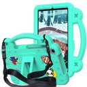 Kwamaz for TCL Tab 8le Tablet Case, with Shoulder Strap, Kids EVA Shockproof Stand Handle Cover for TCL Tab 8 LE Case, Green