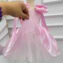 KLFFLGID Girls Satin Flower Girl Dress for Wedding Tulle Ball Gown Sleeveless Princess Party Dress for Birthday (Purple)