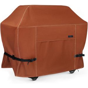 NettyPro Grill Cover for Outdoor Grill 60 inch Waterproof Heavy Duty Gas BBQ Cover for Outside Weber, Char-Broil, Brinkmann, Jenn Air, Nexgrill 3-4 Burners Barbecue, Brown