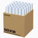 500 Packs Sterile Thick Plastic Petri Dishes with Lid, Vabiooth 90mm Dia x 15mm Deep Clear 3 Vents Petri Dish for Lab Science Experiment