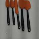 Coukre Silicone Spatula Set of 5,High Temperature Resistant, Food Grade Silicone, Dishwasher Safe, for Baking Cooking (Orange)