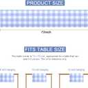 Gingham Table Runner Light Blue and White, Spring Buffalo Plaid Check Table Cloth 72 Inches Long Table Decor, Summer Party Suppliers for Rustic Farmhouse Birthday Wedding Baby Shower Party