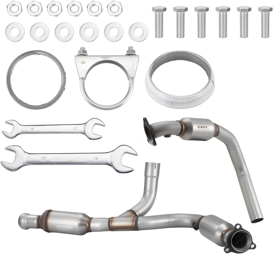 Catalytic Converter Kit Fit For Chevy & GMC - Avalanche, Silverado 1500, Suburban, Tahoe, Sierra 1500, Yukon, Yukon XL 1500-09-14-Replace 50490 194371 4.3L 4.8L 5.3L 6.0L(EPA Compliant)