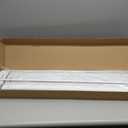 Allesin Faux Wood Blinds 2 inch Slat Cordless Design Room Darkening Blinds for Indoor Windows Easy to Install & Durable Horizontal Windows Blinds Inside/Outside Mount,22" W x 48" L,Pearl White