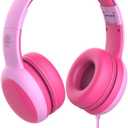 gorsun Kids Headphones with Limited Volume, Cat Ear Toddler Headphones, Wired Headphone Over Ear for Boys and Girls, Stereo Sound Foldable 3.5mm Headset for Children