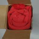 MIULEE Decorative Throw Pillow Covers Neutral Linen Fringe Throw Pillows Euro Shams Set of 2 Red Boho Farmhouse Cushion Covers with Tassels for Couch Sofa Bed Living Room Spring Home Decor 22x22 Inch