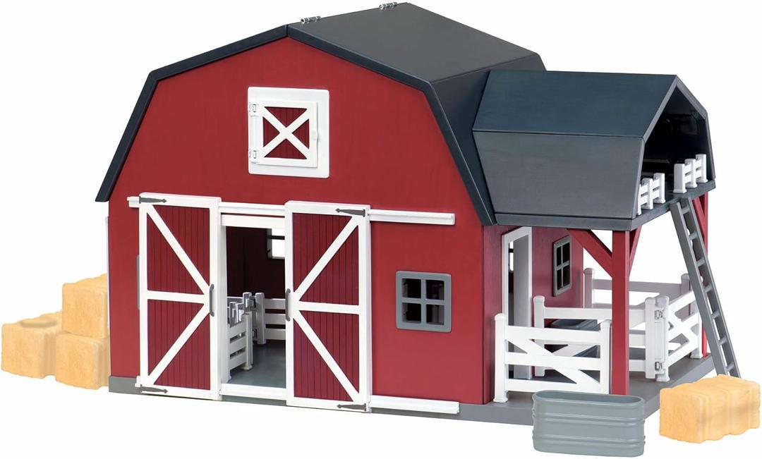 Terra By Battat - 20 Pcs Wooden Animal Barn Toy - Farm Toy Set - Pretend Play Toys For Kids and Toddlers Ages 3+