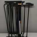 Regalo Safety 29-49" Easy Step Extra Wide Baby Gate for Doorways & Bottom of Stairs, Pressure Mounted Safety Gate with Door for Babies, Toddlers & Pets, Black