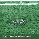 Uphome Bath Mat for Bathroom, 18x26 Modern Green Bathroom Rug Non Slip Machine Washable, Soft Plush Microfiber Absorbent Bathroom Mat for Tub, Shower, Floor, Sink