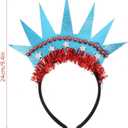 Amosfun Statue of Liberty Crown Headband Lightweight Party Hair Accessories for Independence Day Celebration Photo Props