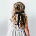 2 x 3PCS Velvet Hair Bow Black Hair Ribbon Clips for women Girls Fall Alligator Hair Clips Hair Accessories Toddlers Kids Teens