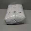 YZ HOME White Linen 100% Blackout Pinch Pleated Curtains 108 Inches Long 2 Pages for Living Room Back Tab Thermal Insulated Black Out Drapes Living Room High Ceiling Length 9 Ft