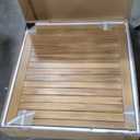 Wisteria Lane 6 Pieces Acacia Patio Dining Set for 6, Patio Dining Table and Chairs Set with Cushion, Modern Outdoor Dining Furniture Set for Lawn Backyard Garden Deck, Beige