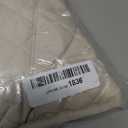 Fuinloth Women's Quilted Vest, Rib Collar Lightweight Zip Padded Gilet Beige XS