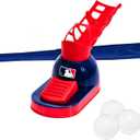 Franklin Sports Kids Baseball Pitching Machine - Pop A Pitch Batting Machine with Youth Bat + 3 Plastic Balls - Boys + Girls Toy
