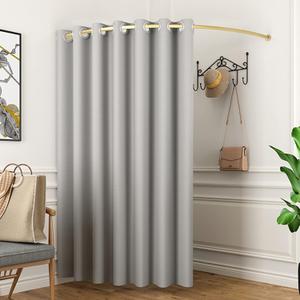 TEENKON Clothing Store Fitting Room, 47 in Dressing Room Used in Mall, Boutique and Office, Corner Wall Mounted Changing Room for Privacy Protection, Include Shading Curtain, Bracket and Hook Up, 76.7"W x 90.5"L