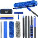Wontolf 4-in-1 Squeegee for Window Cleaning Kit with Storage Bag, 79'' Squeegee Window Cleaner Tool with Extension Pole, Rotatable Window Washing Equipment for Home, Outdoor Windows, Glass, Shower