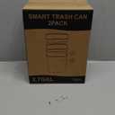 2 Pack 2.7 Gal Bathroom Trash Can with Lid, Automatic Trash Can Small Smart Garbage Can Touchless, Slim Motion Sensor Waterproof Plastic Trash Bins for Bedroom Office Kitchen Toilet Black