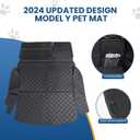 Topfit for Tesla Model Y Trunk Mats Cargo Liner Waterproof Dog Car Seat Covers Protector All-Weather Rear Floor Mat for Tesla Model Y Accessories 2019-2025
